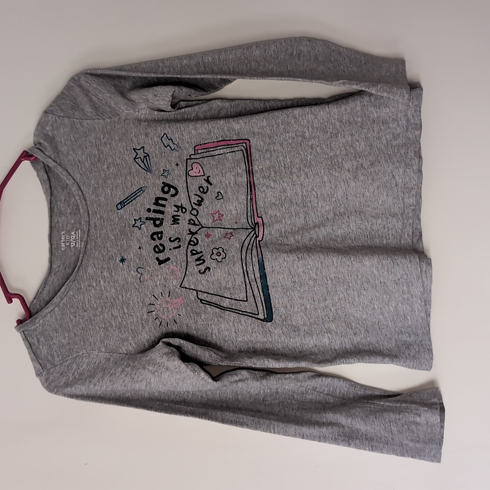 Long sleeve lightweight winter wide neck shirt for girls